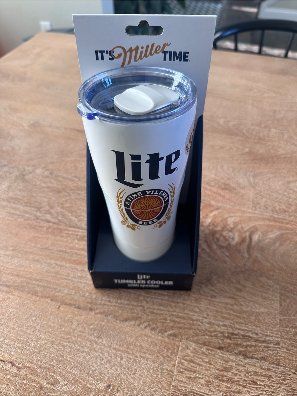 Miller Lite tumbler cup and speaker
New In Box